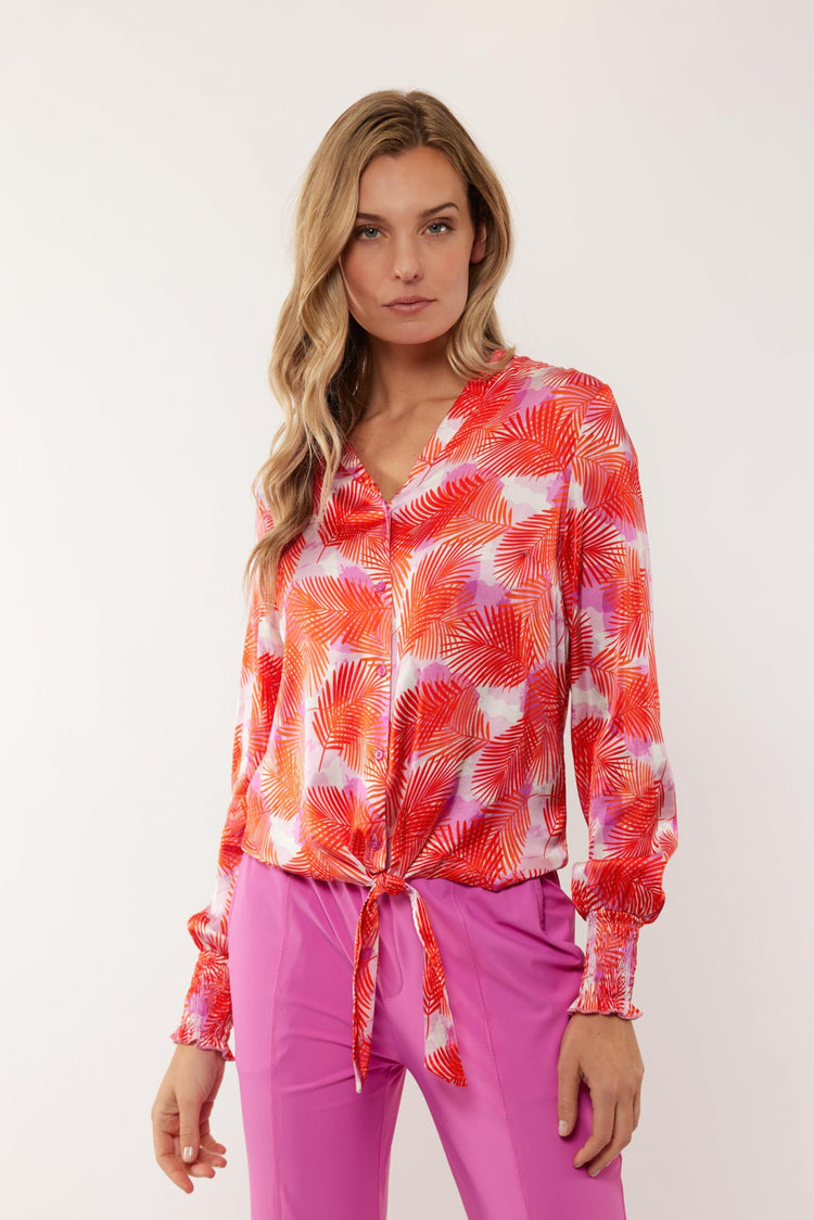 Monica blouse | Super Pink/Poppy