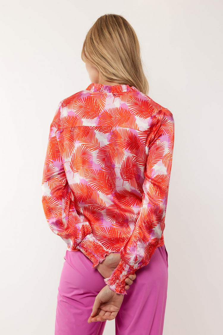 Monica blouse | Super Pink/Poppy