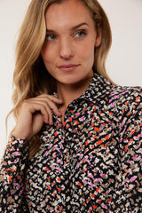 Gwynne blouse | Black/Color Mix