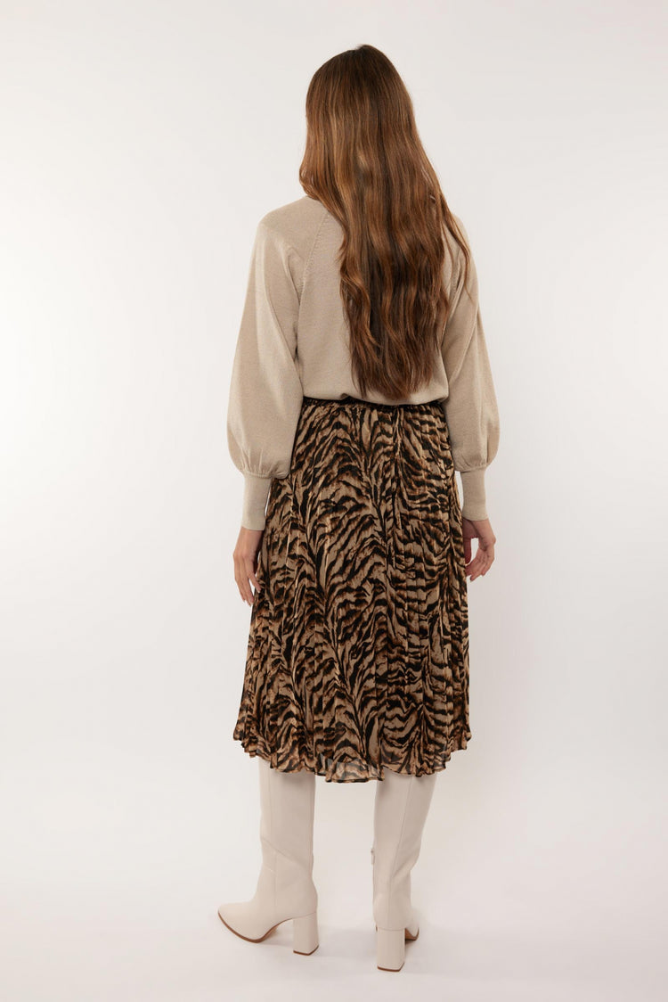 Roxanne skirt | Black/Camel