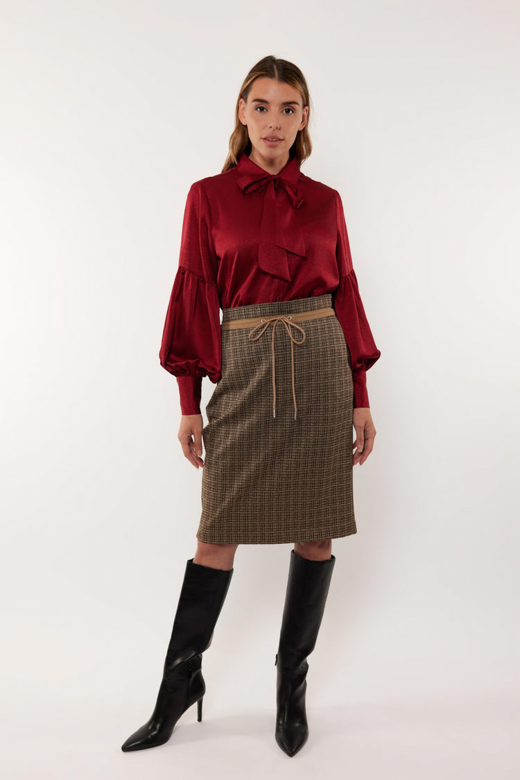 Rinske skirt | Black/Camel