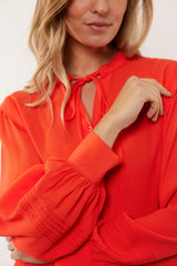 Beyoncé-Bluse | Mohn