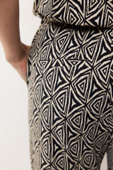 Bindi broek | Offwhite/Black