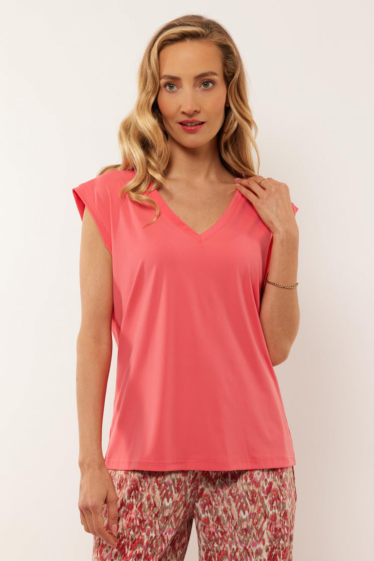 Zada top | Bright Coral