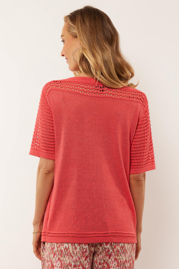 Charly sweater | Bright Coral