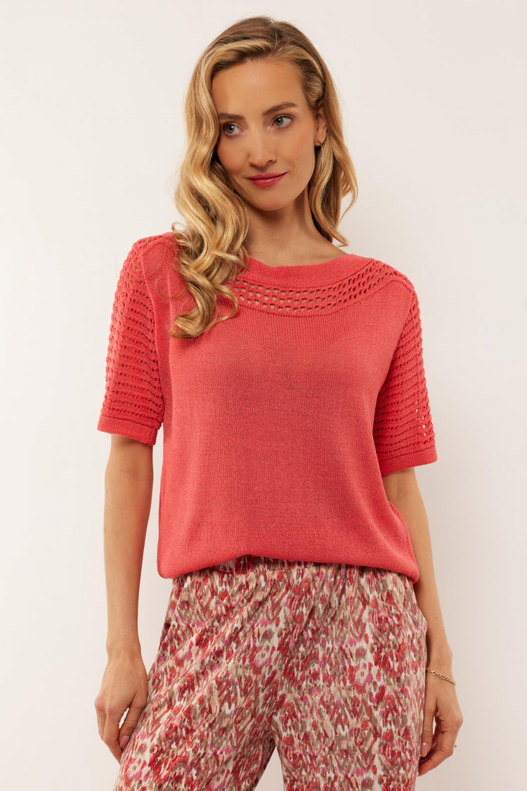 Charly sweater | Bright Coral