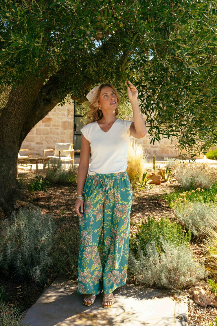 Silja gebreide top | Sand