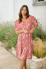 Evania-Kleid | Sand/Hübsches Rosa