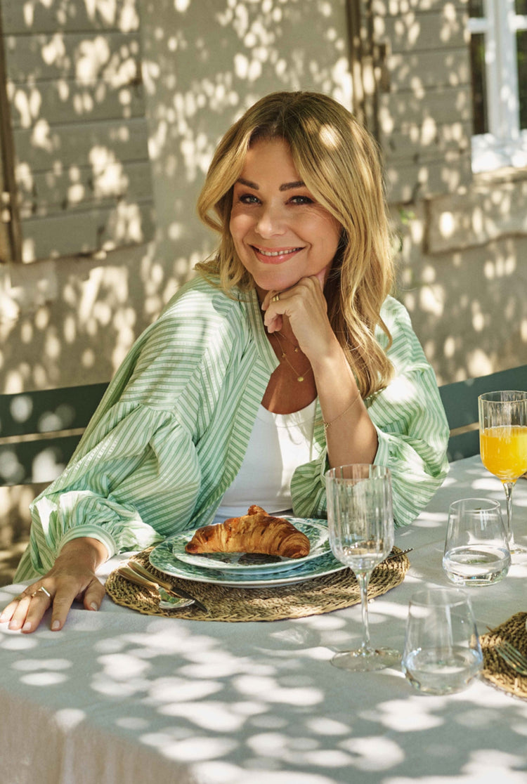 Renata blouse | Edge Water Green/Fog Green
