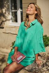 Isaline Bluse | Pool Blau