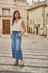 Bluse Leonor | Strahlendes Weiß