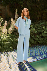 Clarissa Bluse | Chambray Blau