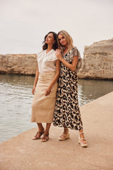 Dide dress | Sand/Black