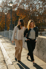 Tierney Top | Sand/Schwarz