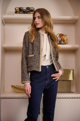 Aanya jacket | Grey Brown