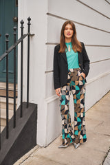 Nelly broek | Black/Arctic Blue