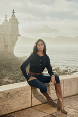 Eilleen-Strickjacke | Mitternachtsblau