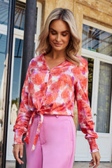 Monica blouse | Super Pink/Poppy